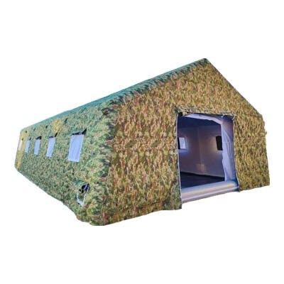充気式屋外消防救助司令部 防雨 厚いPVCテント オーダーメイド 軍用緑色 4*5*3.2m